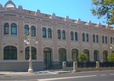 Fachada trasera del hotel